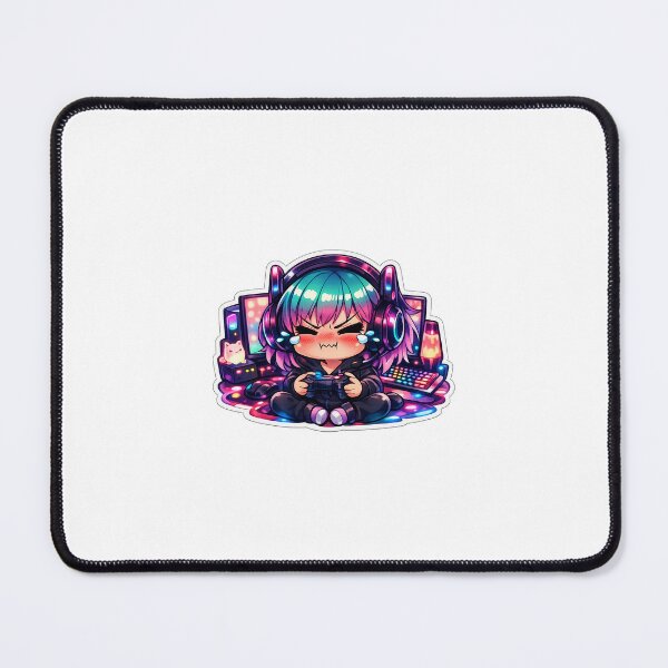 Item preview, Anime Gamer Rage Sticker Chibi Funny Gaming Meme for Gamers & Otaku designed and sold by CutePrintCorner.