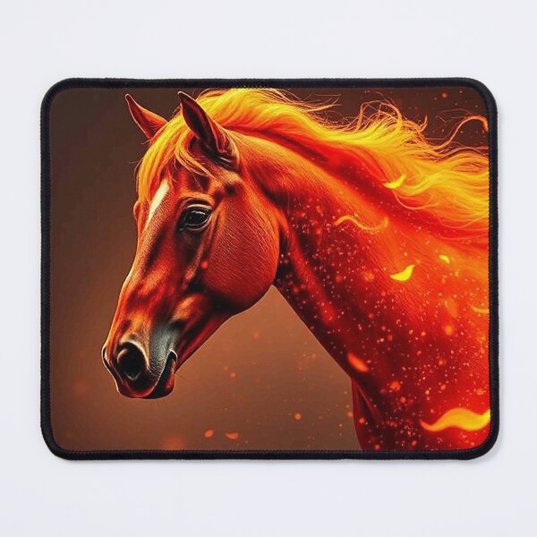 Item preview, Fiery Flaming Horse – Magical Fire Equine Portrait designed and sold by MFMart.