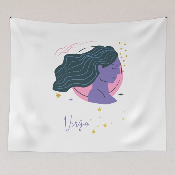 Item preview, Virgo: Virgo Zodiac Sign Retro Celestial Art - Vintage Astrology designed and sold by thegreatblip.