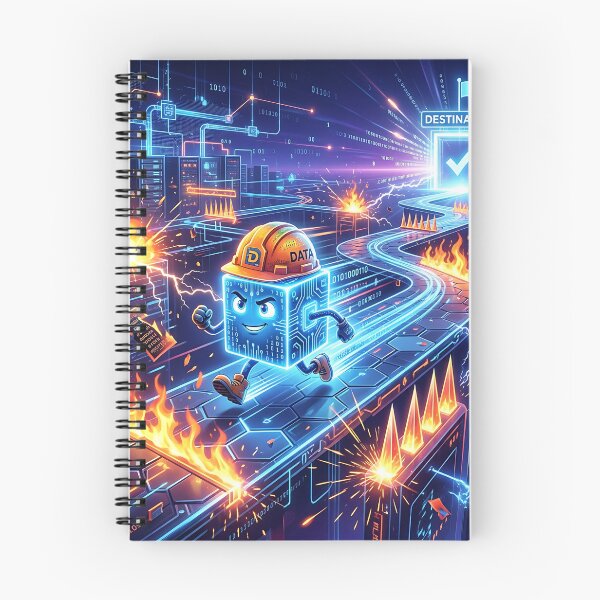 Item preview, Data Packet Runner Tech Obstacle Course Cyber Illustration designed and sold by Michaelragheb.