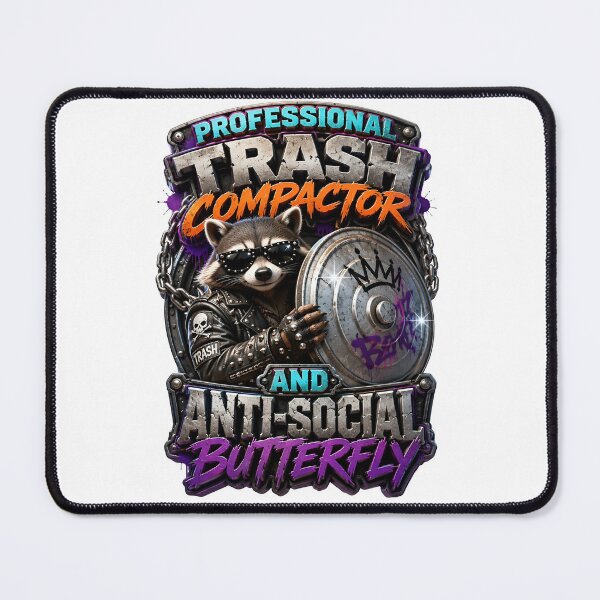 Item preview, Professional Trash Compactor And Anti-Social Butterfly designed and sold by Sovereign Supply Co..