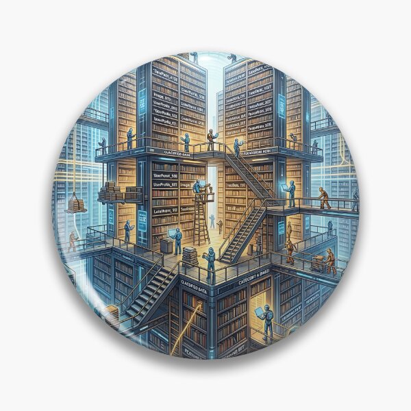 Item preview, Futuristic AI Data Architecture Vault Isometric Sci-Fi Library designed and sold by Michaelragheb.