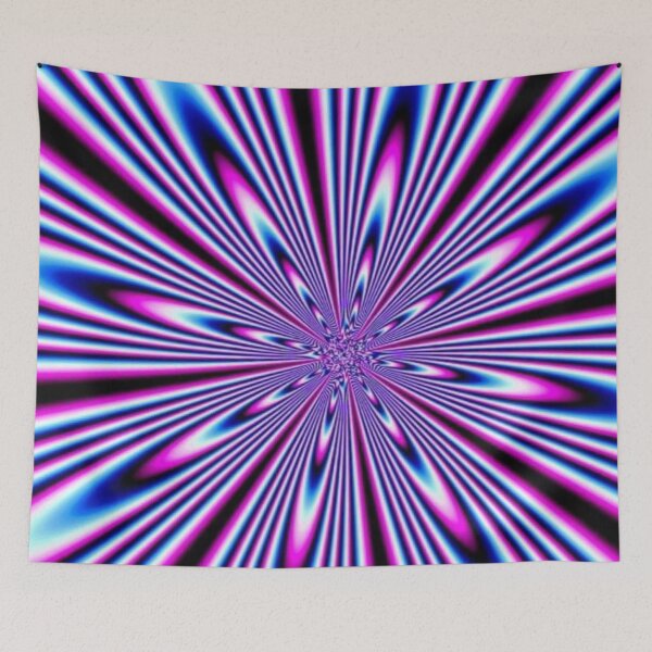 Item preview, Neon Optical Illusion Psychedelic Burst Trippy Hypnotic Art designed and sold by LYAN-STORE.