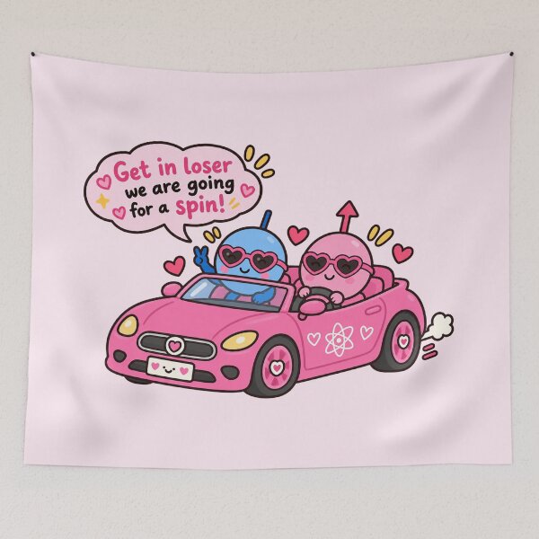 Item preview, Going for a Spin Quantum Physics Science Pun designed and sold by EntropyThreads.