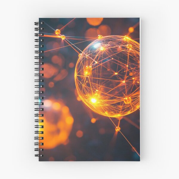 Item preview, Glowing Glowing Neural Sphere Digital Data Network Futuristic Science Art designed and sold by LYAN-STORE.