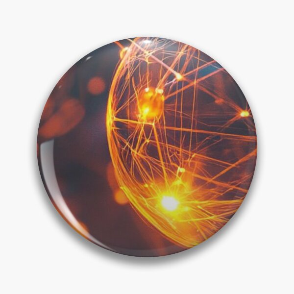 Item preview, Glowing Glowing Neural Sphere Digital Data Network Futuristic Science Art designed and sold by LYAN-STORE.