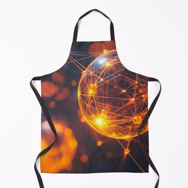 Item preview, Glowing Glowing Neural Sphere Digital Data Network Futuristic Science Art designed and sold by LYAN-STORE.