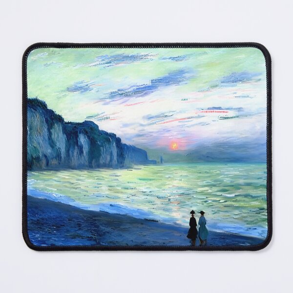 Item preview, Sunset at Pourville: A Radiant Impressionist Seascape  designed and sold by artdesignsnow.