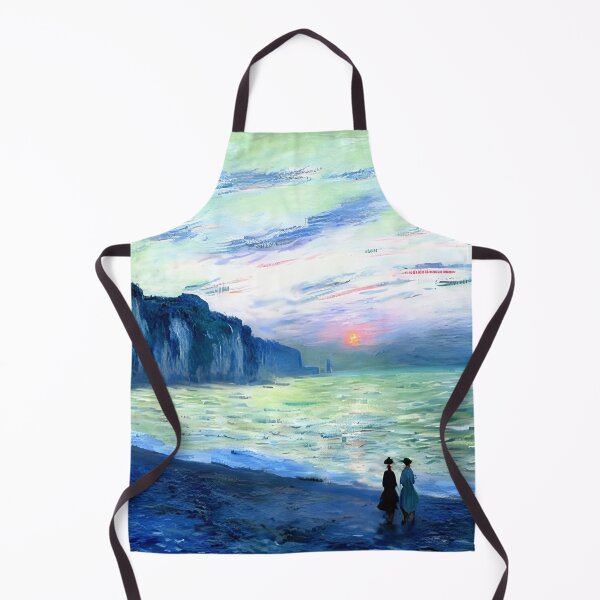 Item preview, Sunset at Pourville: A Radiant Impressionist Seascape designed and sold by artdesignsnow.