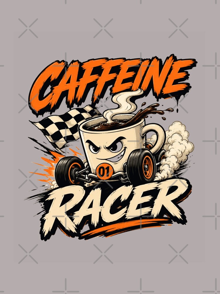 Thumbnail 4 of 4, iPhone Case, Caffeine Racer Funny Coffee Cup Racing Coffee Lover Design designed and sold by RajDeals.