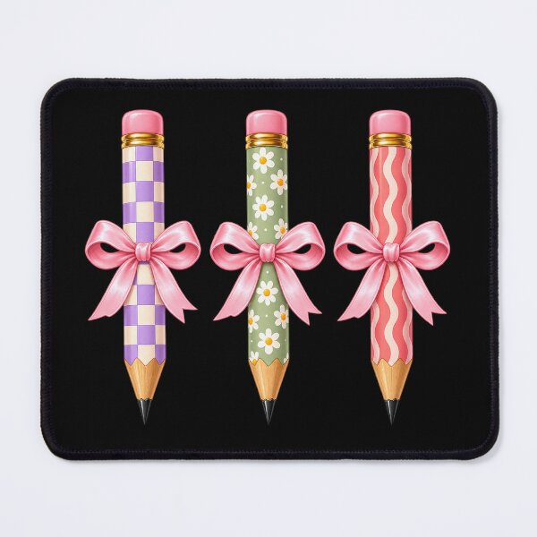 Item preview, Cute Pencils With Bows – Girly Back to School School Supplies designed and sold by drawwiika+44.