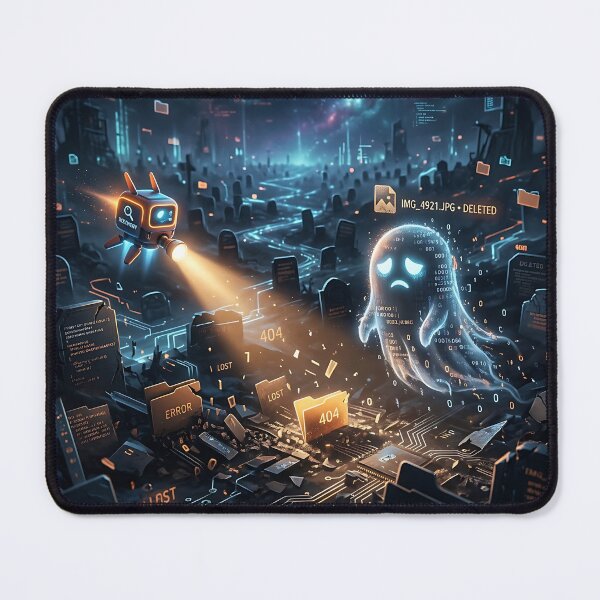 Item preview, 404 Error Digital Graveyard Lost Data Ghost Art designed and sold by Michaelragheb.