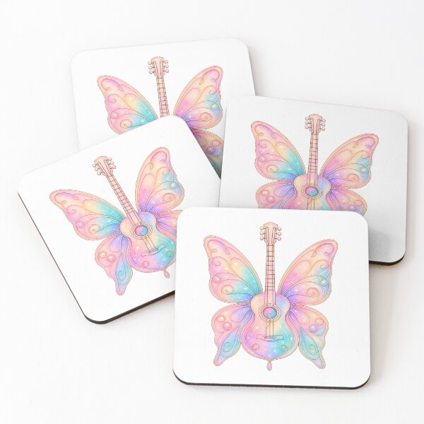 Item preview, Dreamy Butterfly Guitar designed and sold by zakvisuals.