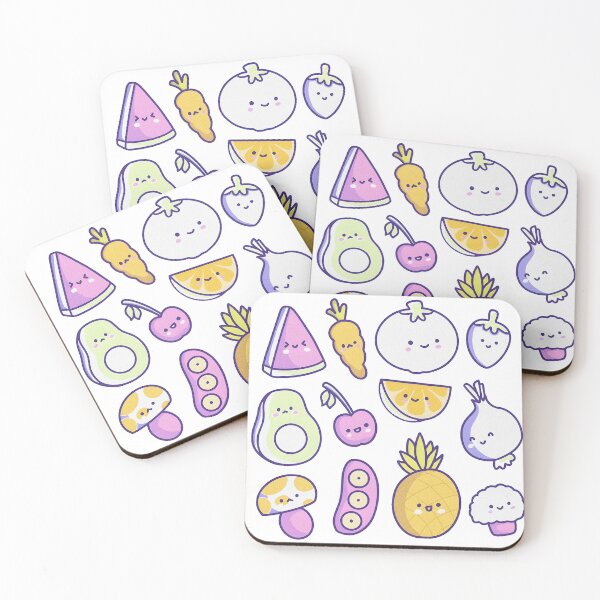 Item preview, Aesthetic Kawaii Fruit & Vegetable designed and sold by daviddisiniga.