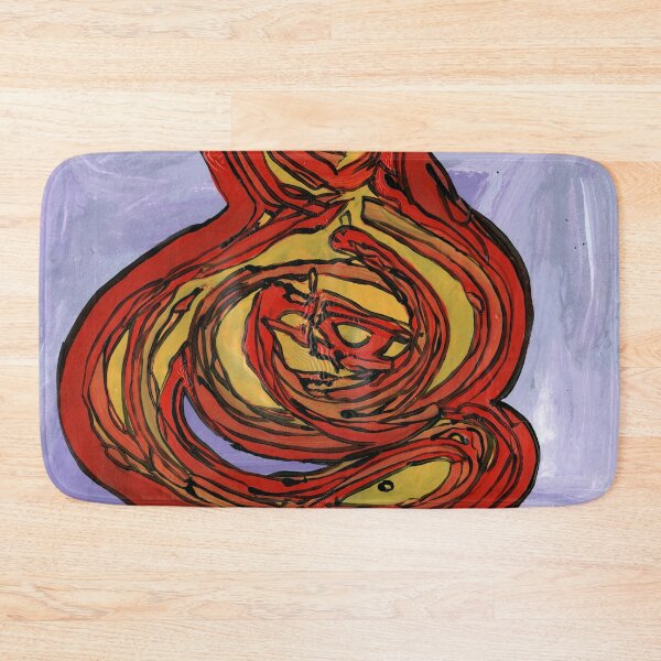 Item preview, Fiery Serpent Spiral – Abstract Painting by Dwaalhaas designed and sold by Dwaalhaas.com.