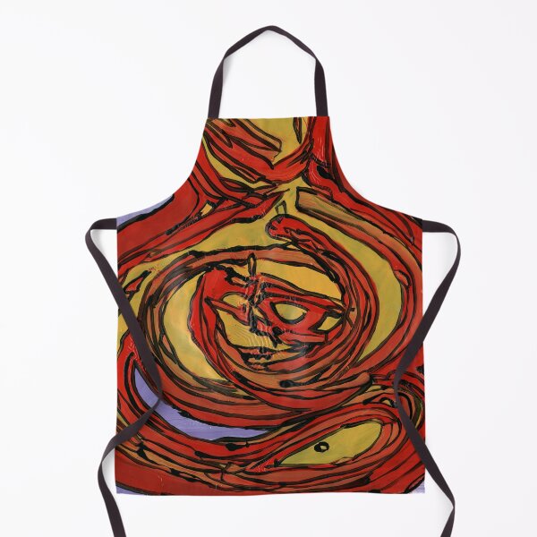 Item preview, Fiery Serpent Spiral – Abstract Painting by Dwaalhaas designed and sold by Dwaalhaas.com.