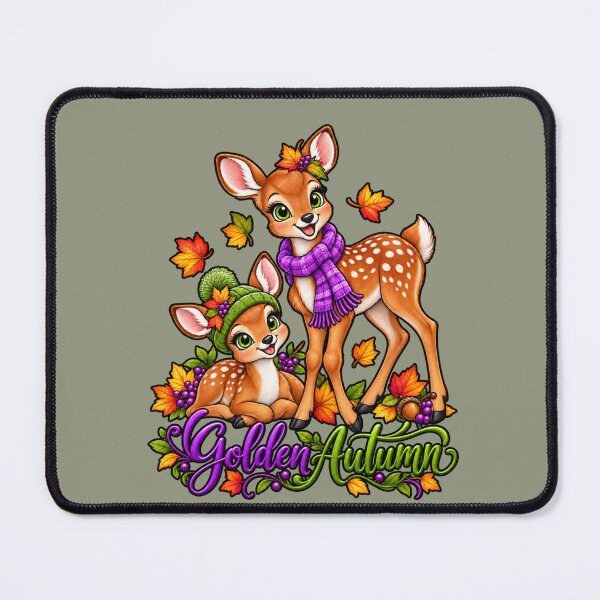 Item preview, Golden Autumn Deer – Cute Fall Fawns designed and sold by Aimetoi.