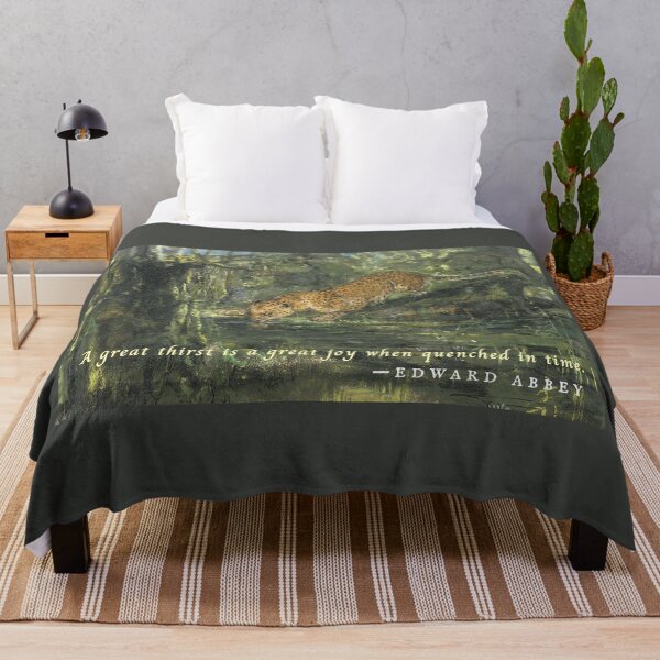 Item preview, Edward Abbey quote: A great thirst is a great joy when quenched in time. designed and sold by artbleed.