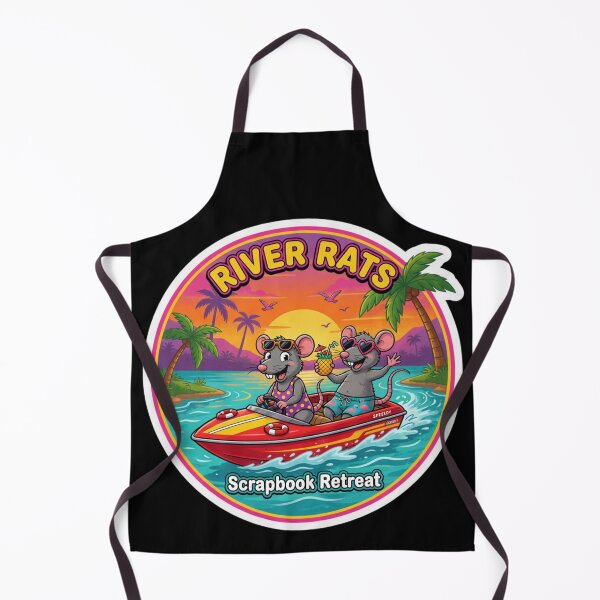 Item preview, River Rats Scrapbook Retreat Boat Vintage designed and sold by CF_VintageDesign.