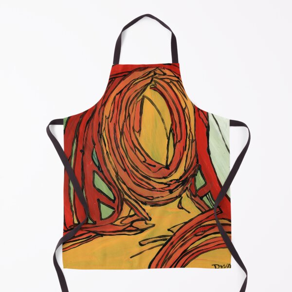 Item preview, Red Tunnel & Ochre Horizon – Outsider Art Design by Dwaalhaas designed and sold by Dwaalhaas.com.