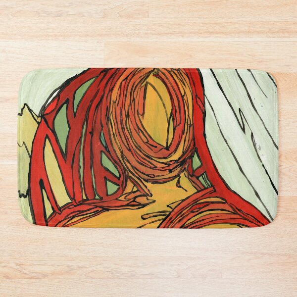 Item preview, Red Tunnel & Ochre Horizon – Outsider Art Design by Dwaalhaas designed and sold by Dwaalhaas.com.