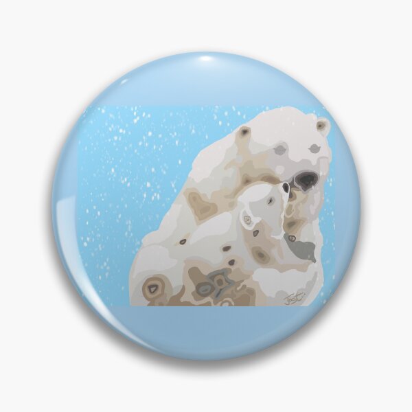 Item preview, Polar Bears in the Snow designed and sold by TinaJostDesigns.