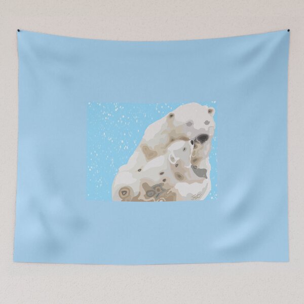 Item preview, Polar Bears in the Snow designed and sold by TinaJostDesigns.
