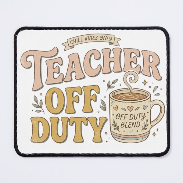 Item preview, Teacher Off Duty Funny Retro Pastel Educator Weekend Graphic designed and sold by KreatoLab.