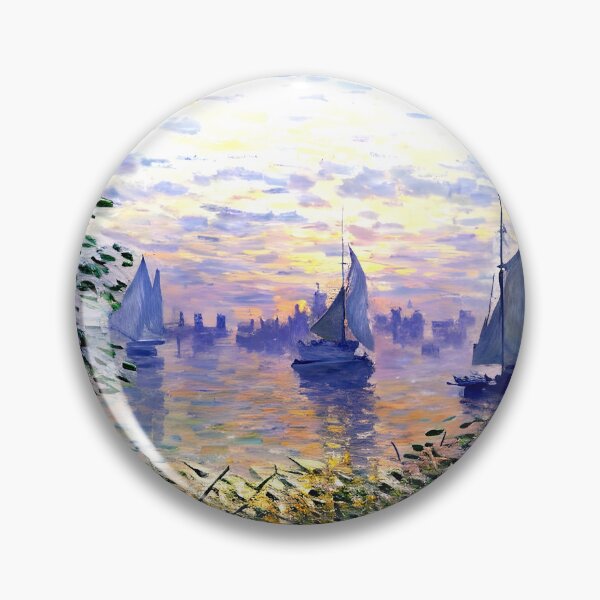Item preview, Sunset on the Seine: A Luminous Impressionist Landscape designed and sold by artdesignsnow.