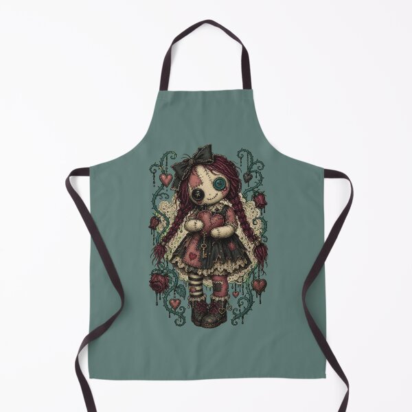 Item preview, Creepy Ragdoll Heart Pincushion | Cute Gothic Art designed and sold by Cute & Rotten.