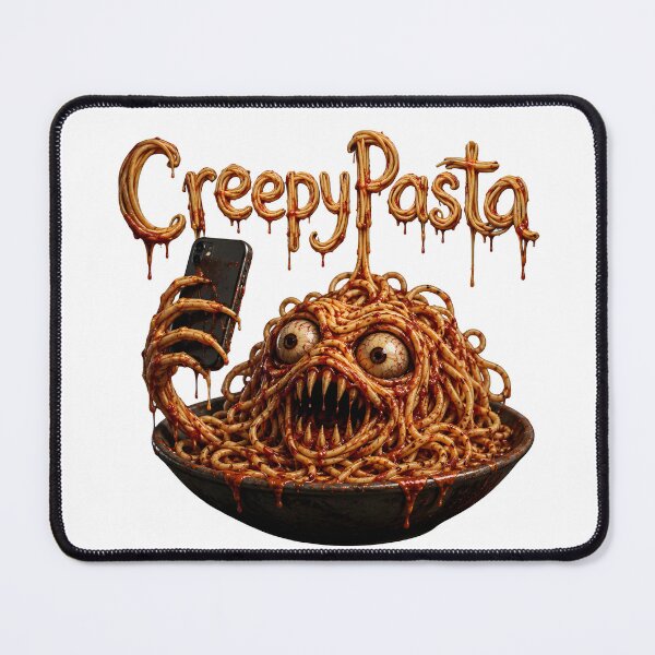 Item preview, Creepy Pasta - Scary Spaghetti Monster Funny Food Horror Art designed and sold by HorrorWorldWeb.