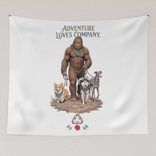 Item preview, Bigfoot's Best Buddies Dog Walker designed and sold by Whimsy Trail Co.