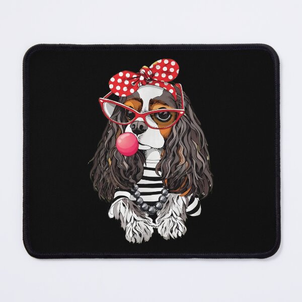 Item preview, Stylish Cavalier King Charles Spaniel with Bubble Gum designed and sold by krsherr.
