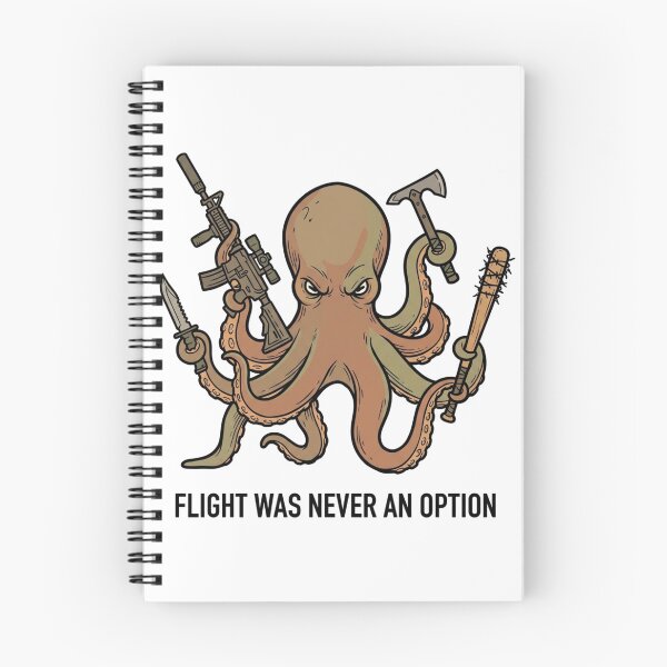 Item preview, Tactical Octopus Flight Was Never An Option Gun Humor Funny Cephalopod designed and sold by raedattia.