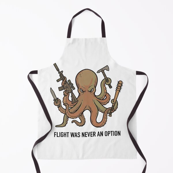 Item preview, Tactical Octopus Flight Was Never An Option Gun Humor Funny Cephalopod designed and sold by raedattia.