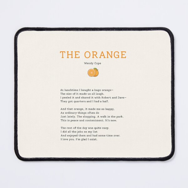 Item preview, The Orange poem designed and sold by corbrand.