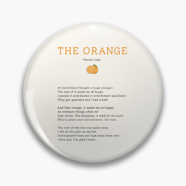 Item preview, The Orange poem designed and sold by corbrand.