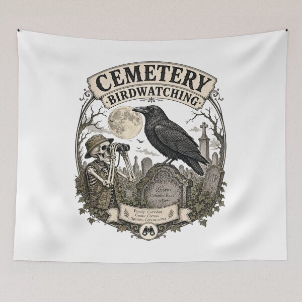 Item preview, Halloween Bird Watching Spooky Birder Club Design designed and sold by JansenGS.