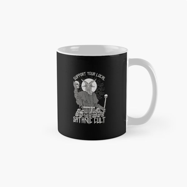 Item preview, Support Your Local Satanic Cult Goat Skull designed and sold by krsherr.