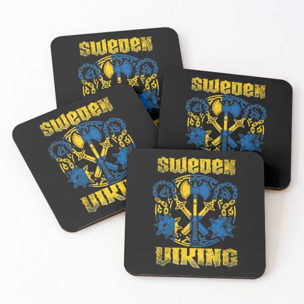 Item preview, Sweden Viking Axe Flag Emblem Design designed and sold by tommieim.