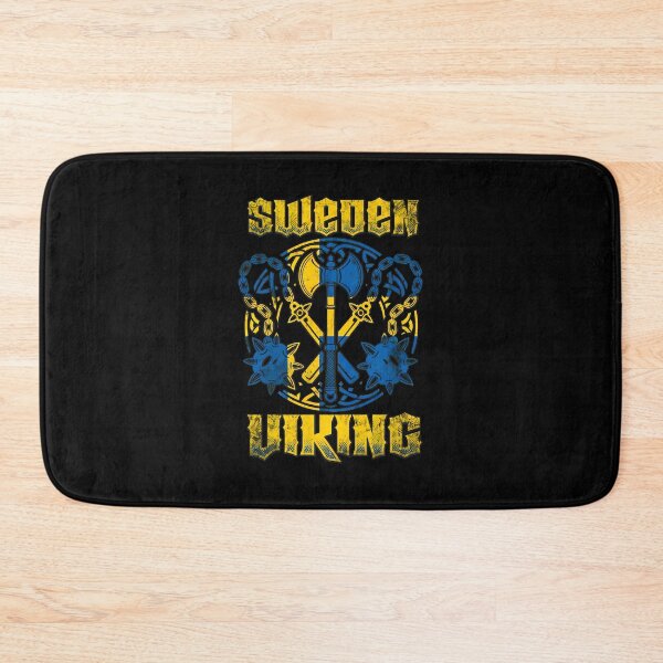 Item preview, Sweden Viking Axe Flag Emblem Design designed and sold by tommieim.