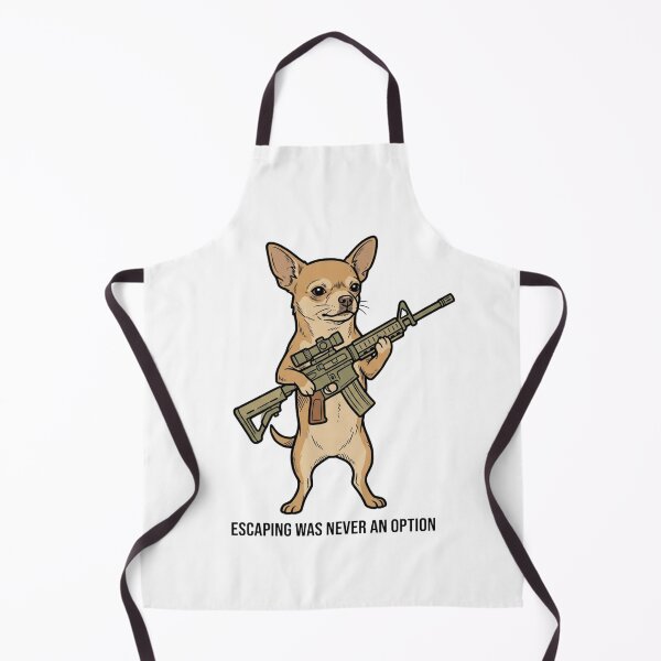 Item preview, Tactical Chihuahua Escaping Was Never An Option Funny Guard Dog Humor designed and sold by raedattia.