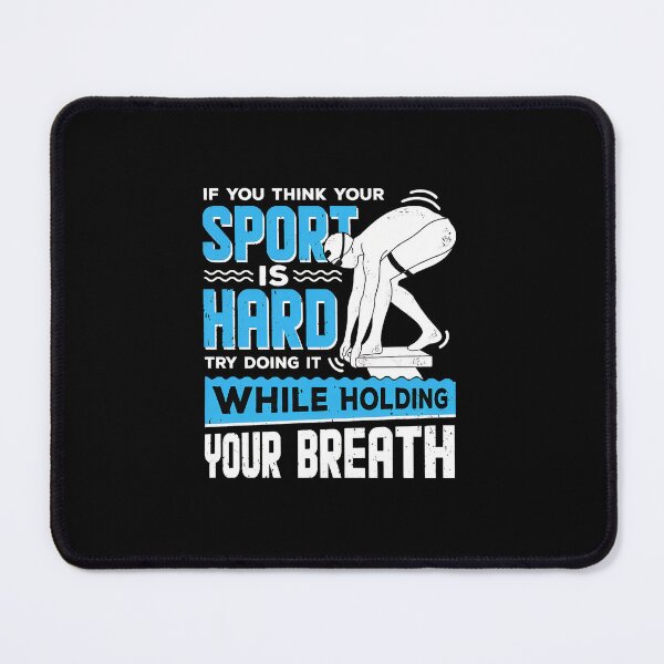 Item preview, Swimmer Holding Breath Motivational Sport Design designed and sold by tommieim.