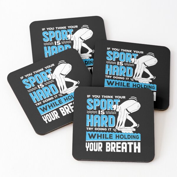 Item preview, Swimmer Holding Breath Motivational Sport Design designed and sold by tommieim.