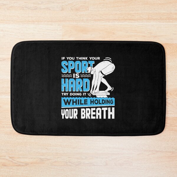 Item preview, Swimmer Holding Breath Motivational Sport Design designed and sold by tommieim.