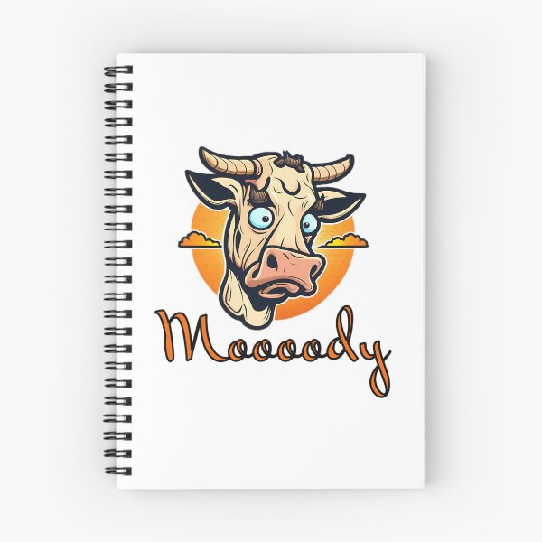 Item preview, Just A Little Moody Cow Sticker Moody Cow Sticker For Cow Lovers designed and sold by kynlie-luker.