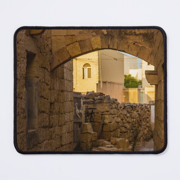 Item preview, Stone Alley Arch In Historic Old Town Alleyway With Sunlit Stone Walls And Quiet Path designed and sold by Nmallia.