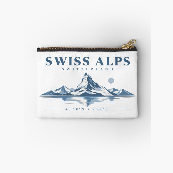 Artikelvorschau, Schweizer Alpen – Minimalistischer Reiseaufkleber „Matterhorn-Koordinaten“ entworfen und verkauft von ChicClicker.