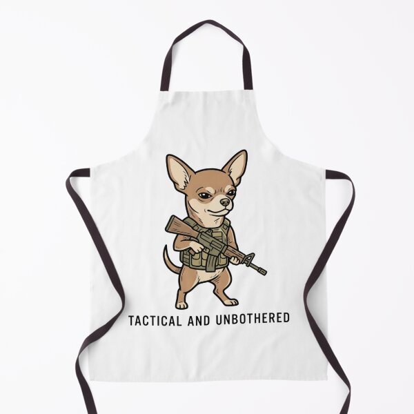 Item preview, Tactical And Unbothered Chihuahua Funny Military Dog Guard Dog Humor designed and sold by raedattia.