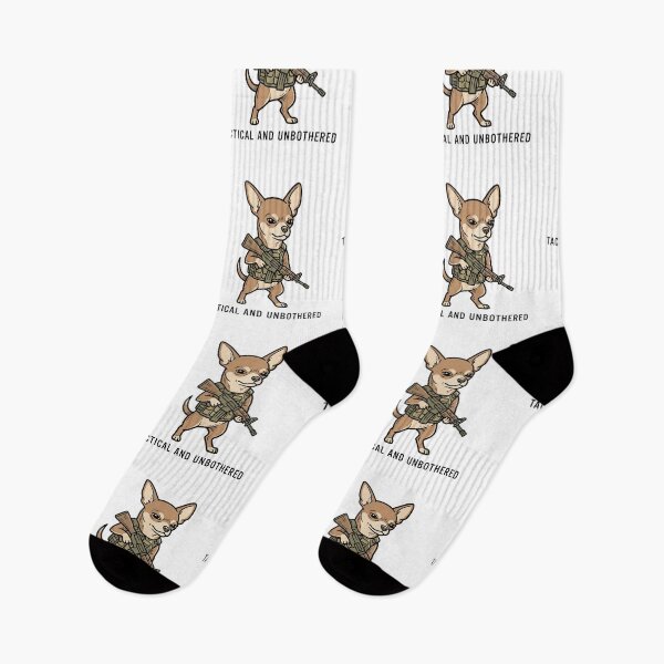 Item preview, Tactical And Unbothered Chihuahua Funny Military Dog Guard Dog Humor designed and sold by raedattia.